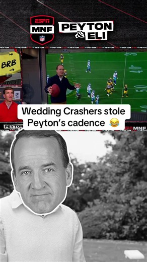 Peyton Manning can’t believe they copied his cadence 😂 #peytonmanning #elimanning #manningcast #nfl
