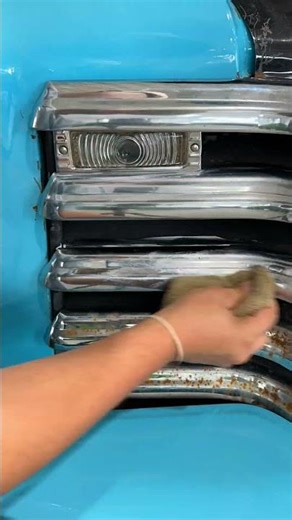 Easily remove surface rust spots with Heavy Metal Polish! #metal #polish #truck #classic #howto #diy