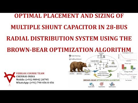 OPTIMAL PLACEMENT-SIZING-MULTIPLE SHUNT CAPACITOR-28 BUS RDS-BROWN- BEAR OPTIMIZATION ALGORITHM