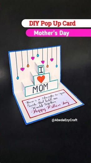 Mother's Day Pop Up Card | Mother's Day Card #shorts​ #diy​ #mothersday​