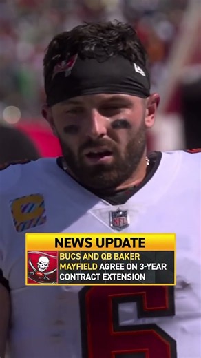 Baker Mayfield is staying in Tampa Bay 🏴‍☠️ It’s a 3-year, $165M extension, per multiple reports