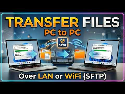 Transfer Files Between Two PCs over LAN or WiFi (using SFTP)