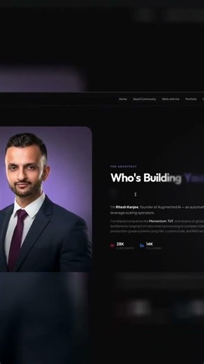 I Rebuilt My Website from Scratch with Next.js using Cursor #Shorts