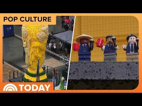 See LEGO’s Massive World Cup Trophy Build in NYC