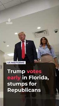 Trump votes in Florida and heads to Georgia to campaign for Republican candidates