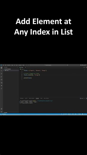 Python List insert() Explained | Add Element at Any Index