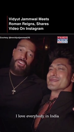 Vidyut Jammwal Meets Roman Reigns, Requests WWE Superstar To Visit India | Watch #shorts