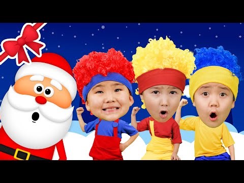 Santa Claus - Boom! Boom! Boom! with Super Mini DB | D Billions Kids Songs