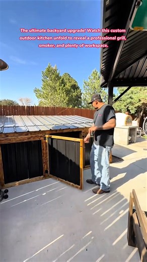 Amazing Space Saving Folding Outdoor Kitchen Design Ideas #garden #backyard #patio #kitchen #grill