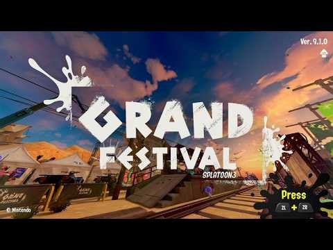 Playing Tricolor Turf War with YOU!! | Day 2 of the Grand Festival Collab Custom Splatfest