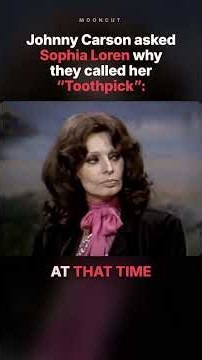 Johnny Carson Asked Sophia Loren Why They Called Her ‘Toothpick’… #shorts