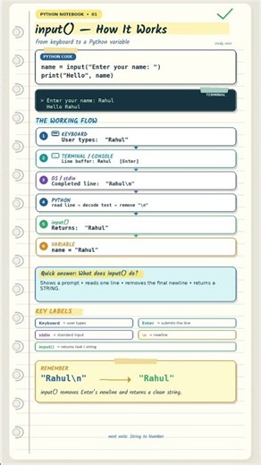 Python input() Explained Step by Step | How Keyboard Input Really Works 🐍