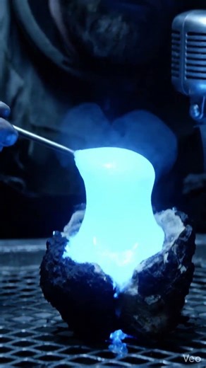 He ATE the glowing alien slime... 👽🥣 #shorts #surreal #oddlysatisfying