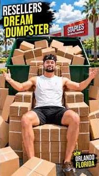 I Found a RESELLER’S DREAM Dumpster at Staples in Orlando! #dumpsterfinds #dumpsterdiving #reseller