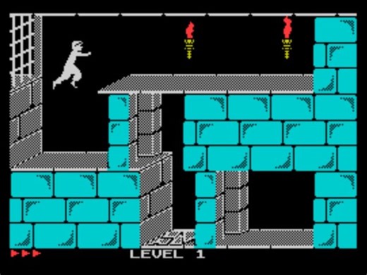 Since today is ZX Spectrum's anniversary, here's a highly regarded homebrew conversion of Prince of Persia for it (Nicodim/Magic Soft/1996).Developed for 128K machines, unsurprisingly, and is recognized for its impressive animation and accurate level design.#ZXReposts #gamedev