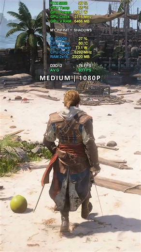 Assassin’s Creed Black Flag Resynced | RTX 5060 | Graphics Details and FPS Comparison