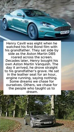 Henry Cavill Bought An Aston Martin Vanquish — Then Drove To His Grandpa's Grave