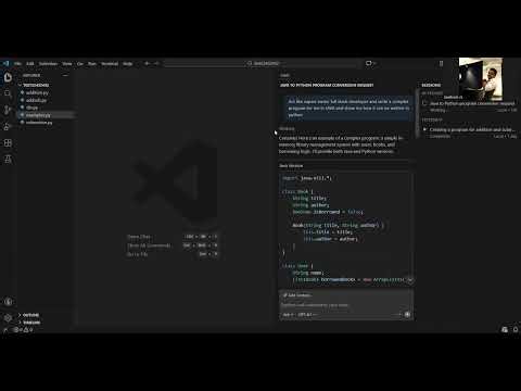 Convert Python Code to Java Using AI | Copilot Prompting