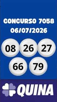 🔵 RESULTADO QUINA 7058 DE HOJE! Será que você ganhou?