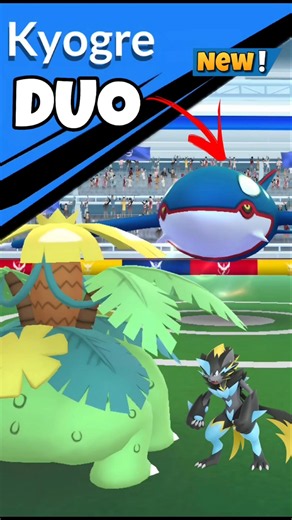 DUO✨️Kyogre Raid With✨️Mega Venusaur in Pokemon Go