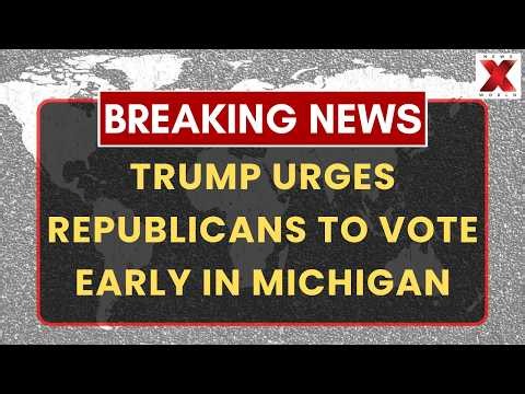 Trump Pushes Republicans to Vote Early in Michigan Midterm Elections | NewsX World