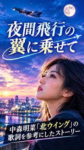 【音語り】中森明菜「北ウイング」の歌詞を参考にしたストーリー。「夜間飛行の翼に乗せて」