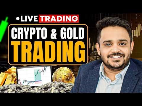 Live Crypto & Gold Analysis and trading || #btc #crypto #gold #forex