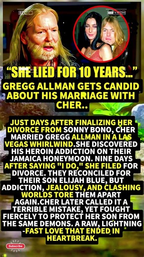 Gregg Allman Gets Candid about His Marriage with Cher.. #Shorts #viral