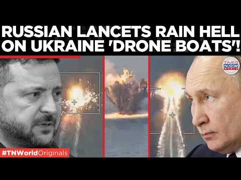 BLACK SEA BATTLE: Russia INTERCEPTS Ukrainian Drone Boats, Lancet Loitering Munitions Change The War