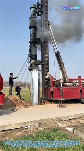 電力インフラの技術：10kV用鋼製電柱の設置