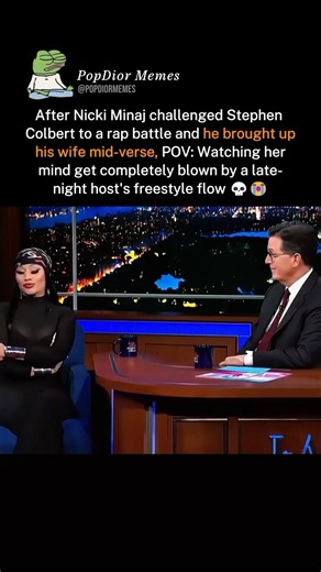 Did Colbert actually out-rap Nicki Minaj?😭💀