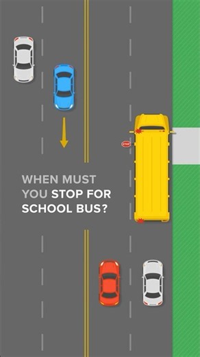 🇺🇸🇨🇦School Bus Safety: When Must You Stop?