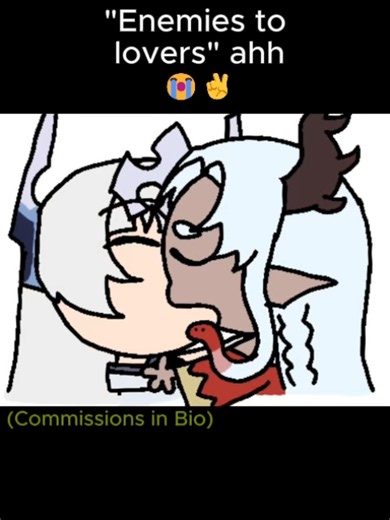 Enemies to lovers ahh 😭😭 #wattpad #commission #vgen #oc #fyp #digitalartist #meme #comedy #foryou #anime #animation #digitalanimation #animationmeme #viral #fypviral #trending #skit #romance