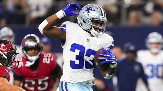 Javonte Williams' seventh TD of 2026 season opens scoring in Bucs-Cowboys on 'TNF'