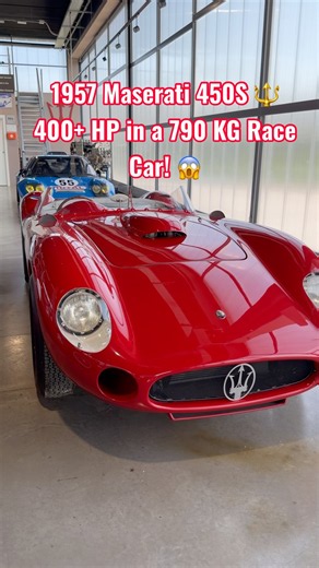 1957 Maserati 450S 🔱 400+ HP in a 790 KG Race Car! #Shorts