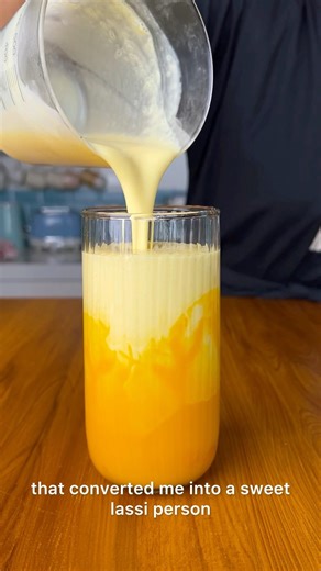 Nothing says summer quite like a chilled glass of Mango Lassi 🥭✨