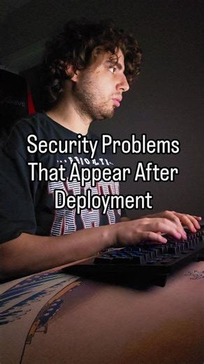 Security problems that appear after deployment #shorts