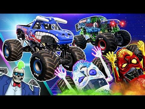 Monster Jam INSANE Racing, Freestyle and High Speed Jumps #119 | BeamNG Drive | Grave Digger