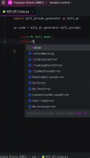 📶 Generate WiFi QR Code Using Python Instantly!
