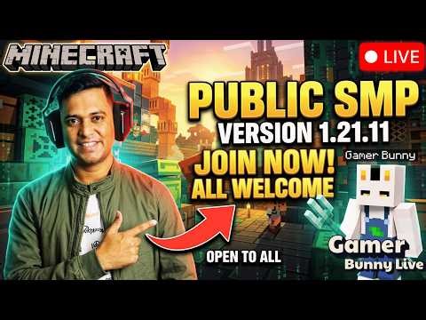 🔴 LIVE Minecraft SMP Survival With Subscribers (Java & Bedrock) | IP in Chat! #minecraft