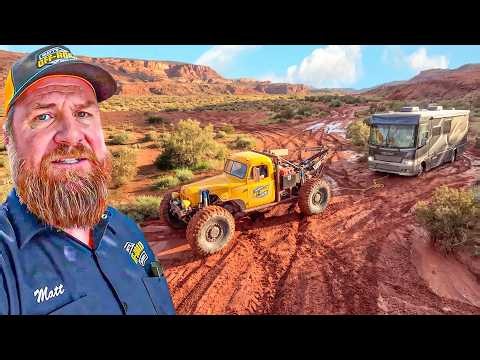 50,000 Pound RV Stuck In MUD... We Need BACKUP!