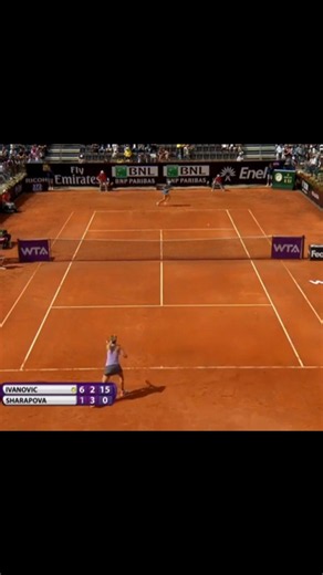 Maria Sharapova vs Ana Ivanovic – LONGEST RALLY 🔥 | Rome 2014 #tennisshorts