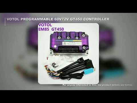 EM85 VOTOL programmable 48V/60V72V 150A GT450 sine wave controller for electric scooters 2000W-3000W