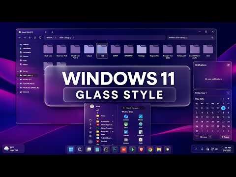 I Made Windows 11 Completely Transparent ( Full Glass )