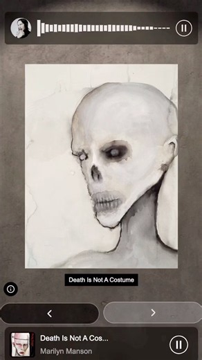 "Death Is Not A Costume" - Full commentary at oaug.marilynmanson.com