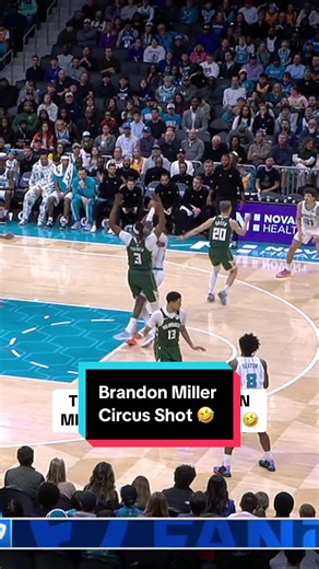How did Brandon Miller make this 🤯 #NBA #NBAHighlights #BrandonMiller #Hornets