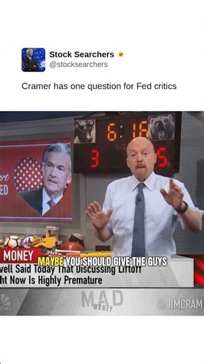 Cramer has one question for Fed critics