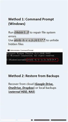 Learn how to recover lost data from removable media #media #recovery
