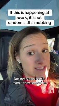 If you’re being targeted at work and you can’t quite prove it this is what’s happening