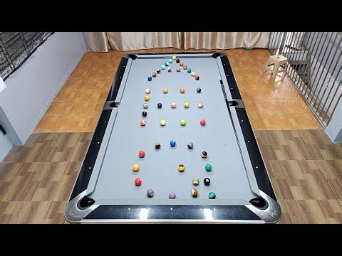 Letter AEQ with 45 Balls | One Shot Pool Challenge